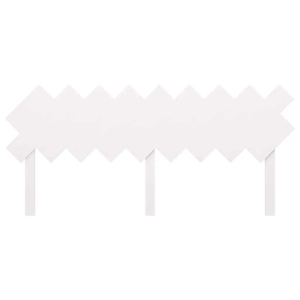 Bed Headboard White 178cm Solid Pine Wood Bedroom Furniture Rustic Design