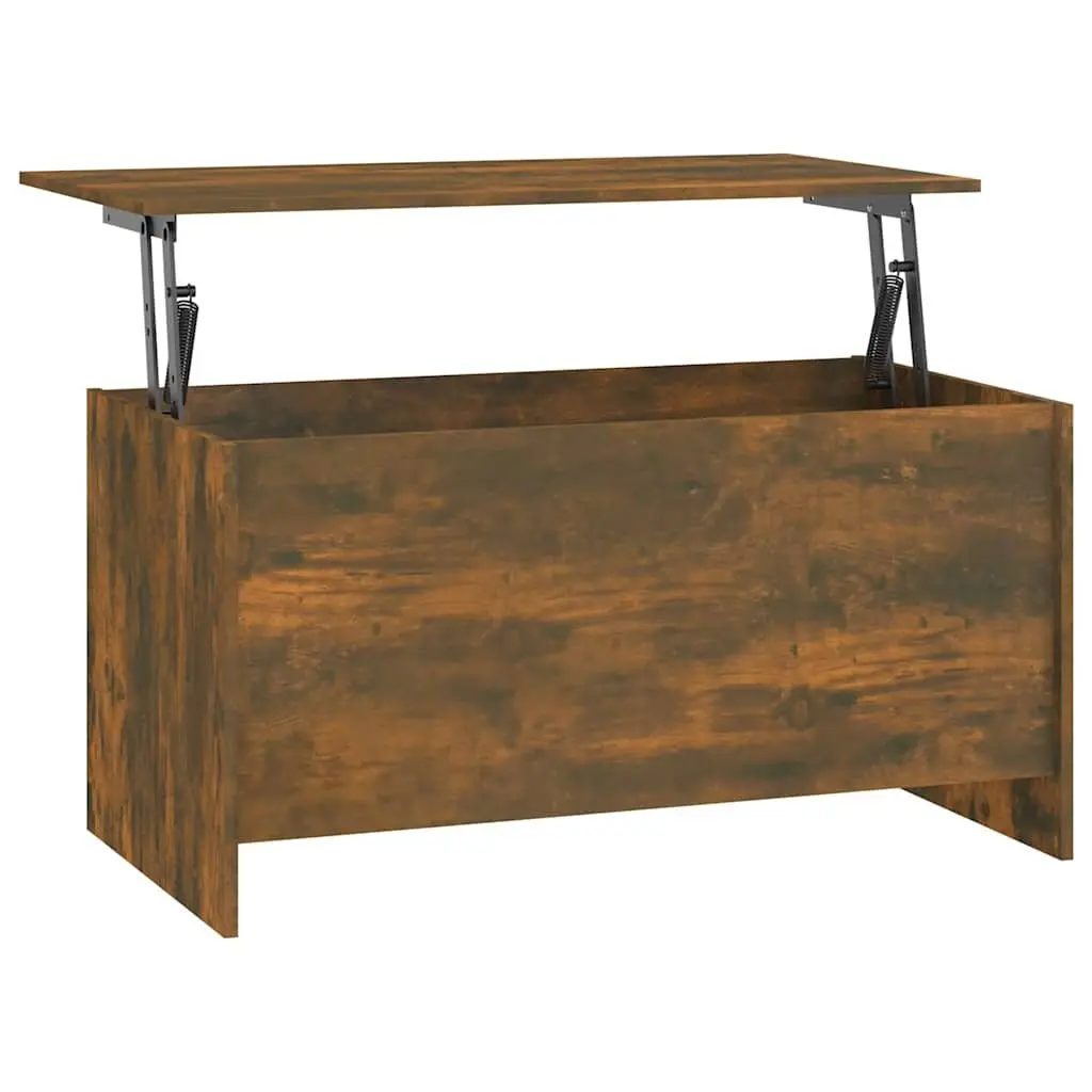 Coffee Table Modern Lift Top Storage Compartment Brown Engineered Wood