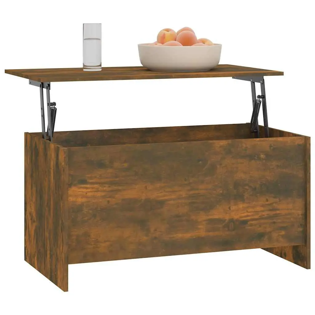 Coffee Table Modern Lift Top Storage Compartment Brown Engineered Wood