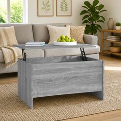 Grey Sonoma Lift-Top Coffee Table with Hidden Storage