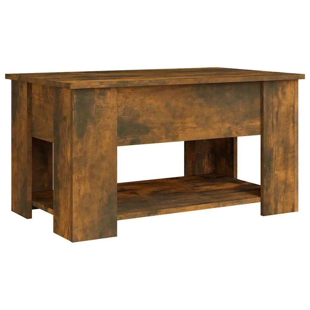 Lift Top Coffee Table in Brown Engineered Wood