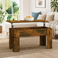 Brown Lift Top Coffee Table for Cozy Living Spaces