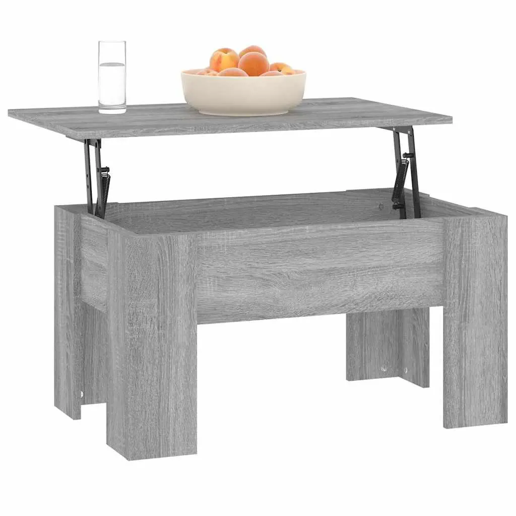 Coffee Table Lift-Top Grey Sonoma Engineered Wood