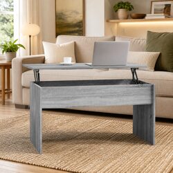 Lift Top Coffee Table with Storage in Grey Sonoma
