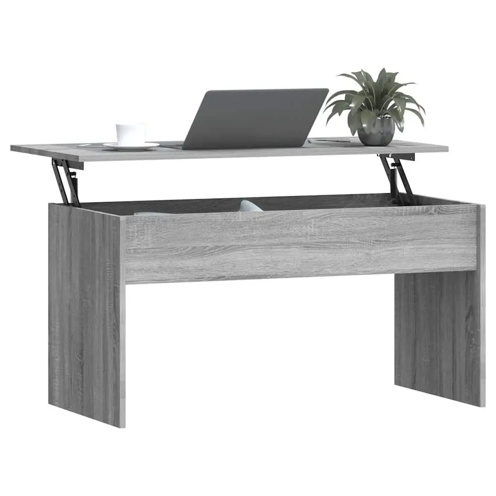 Lift Top Coffee Table with Storage in Grey Sonoma