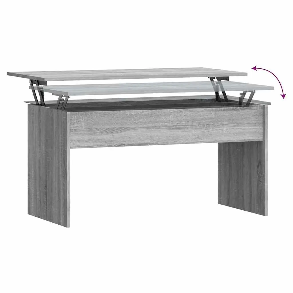 Lift Top Coffee Table with Storage in Grey Sonoma