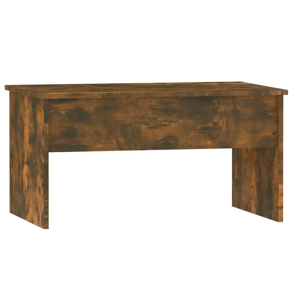 Coffee Table Lift Top Smoked Oak Modern 80L x 50.5W x 41.5H cm Engineered Wood