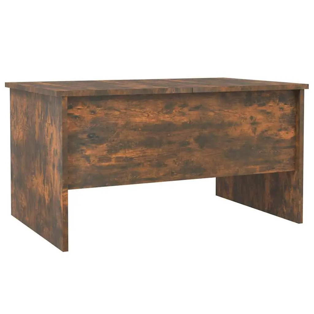 Lift-Top Coffee Table with Storage Compartments in Brown