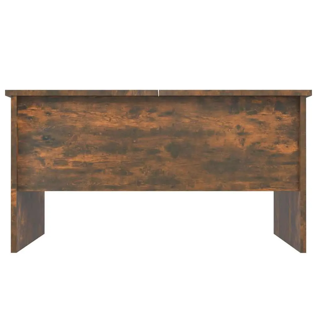 Lift-Top Coffee Table with Storage Compartments in Brown