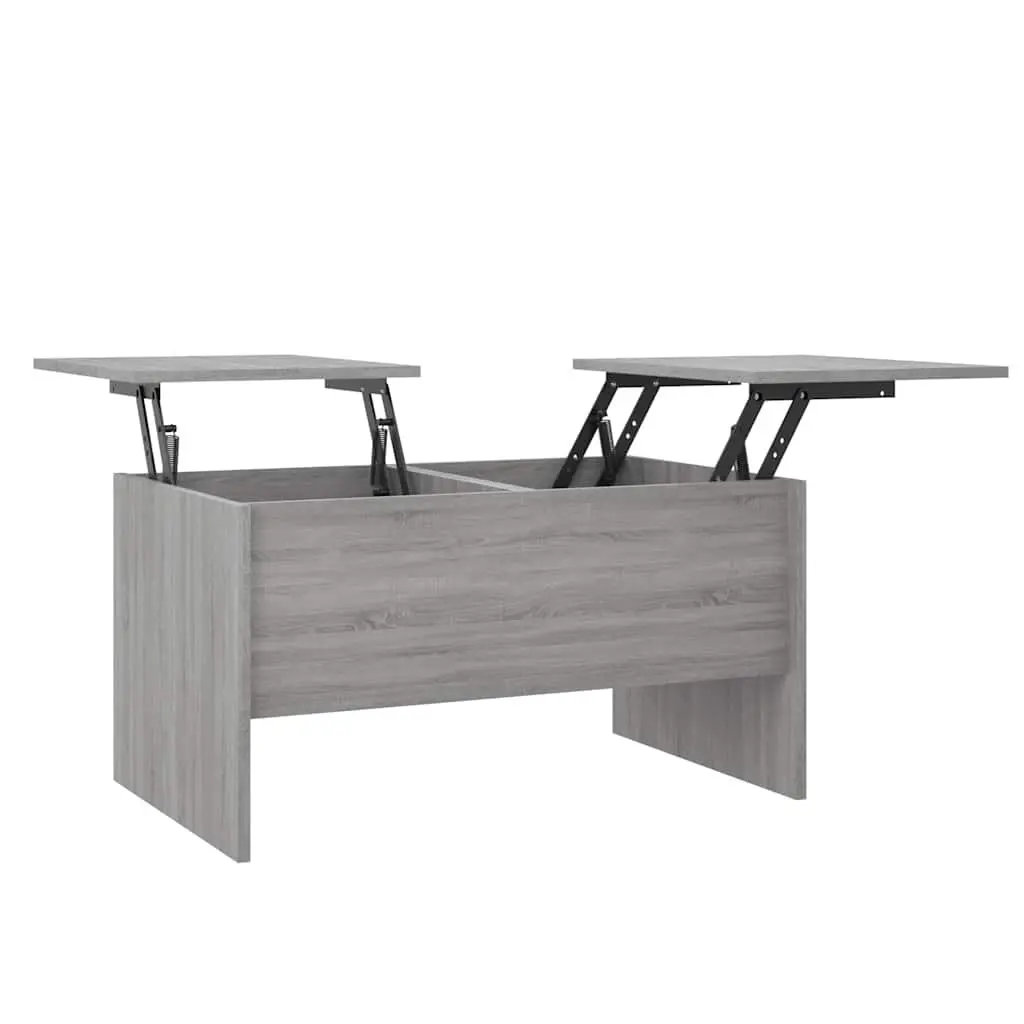 Grey Sonoma Coffee Table with Adjustable Storage