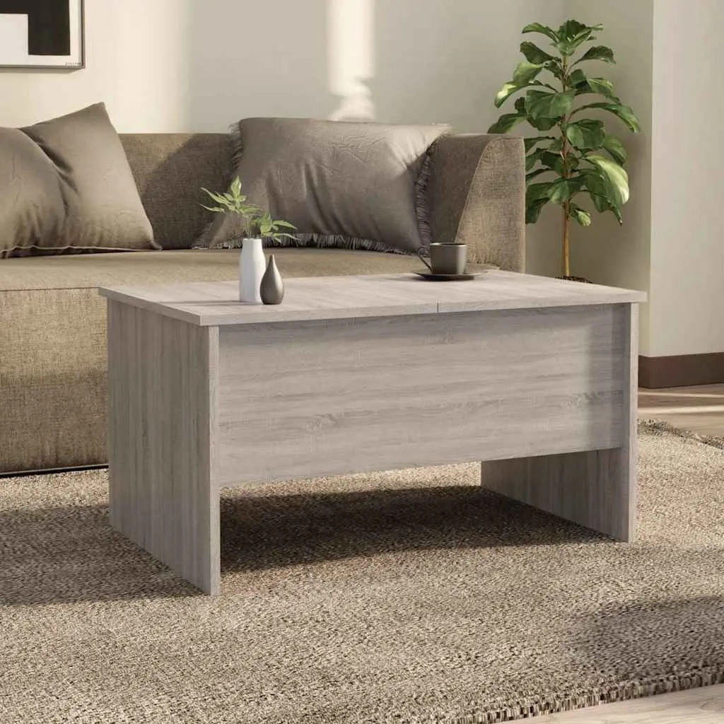 Grey Sonoma Coffee Table with Adjustable Storage