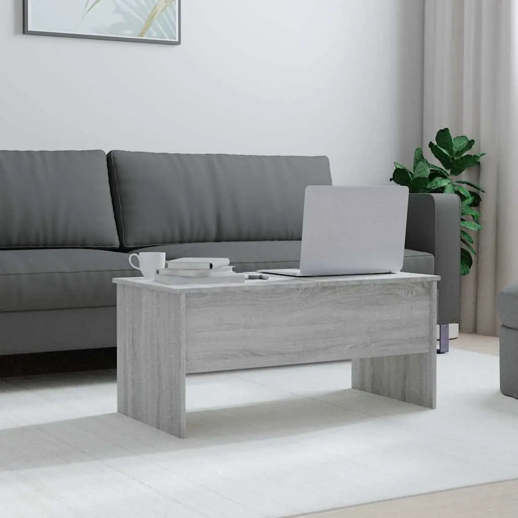 Grey Sonoma Coffee Table with Liftable Top and Storage