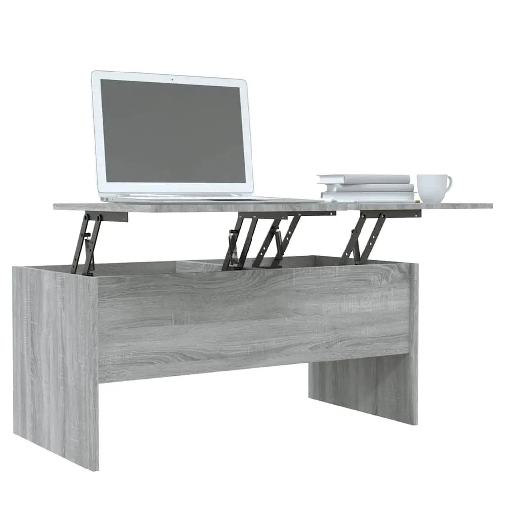 Grey Sonoma Coffee Table with Liftable Top and Storage