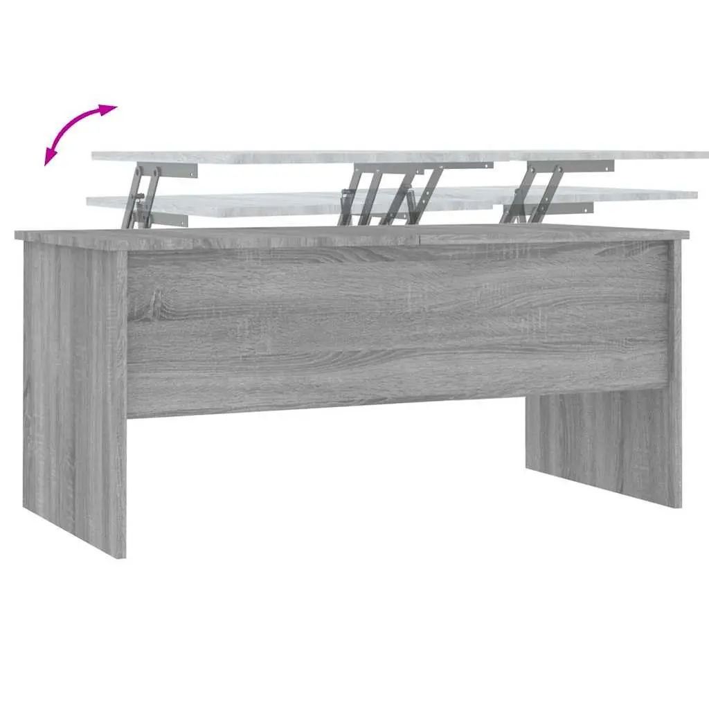 Grey Sonoma Coffee Table with Liftable Top and Storage