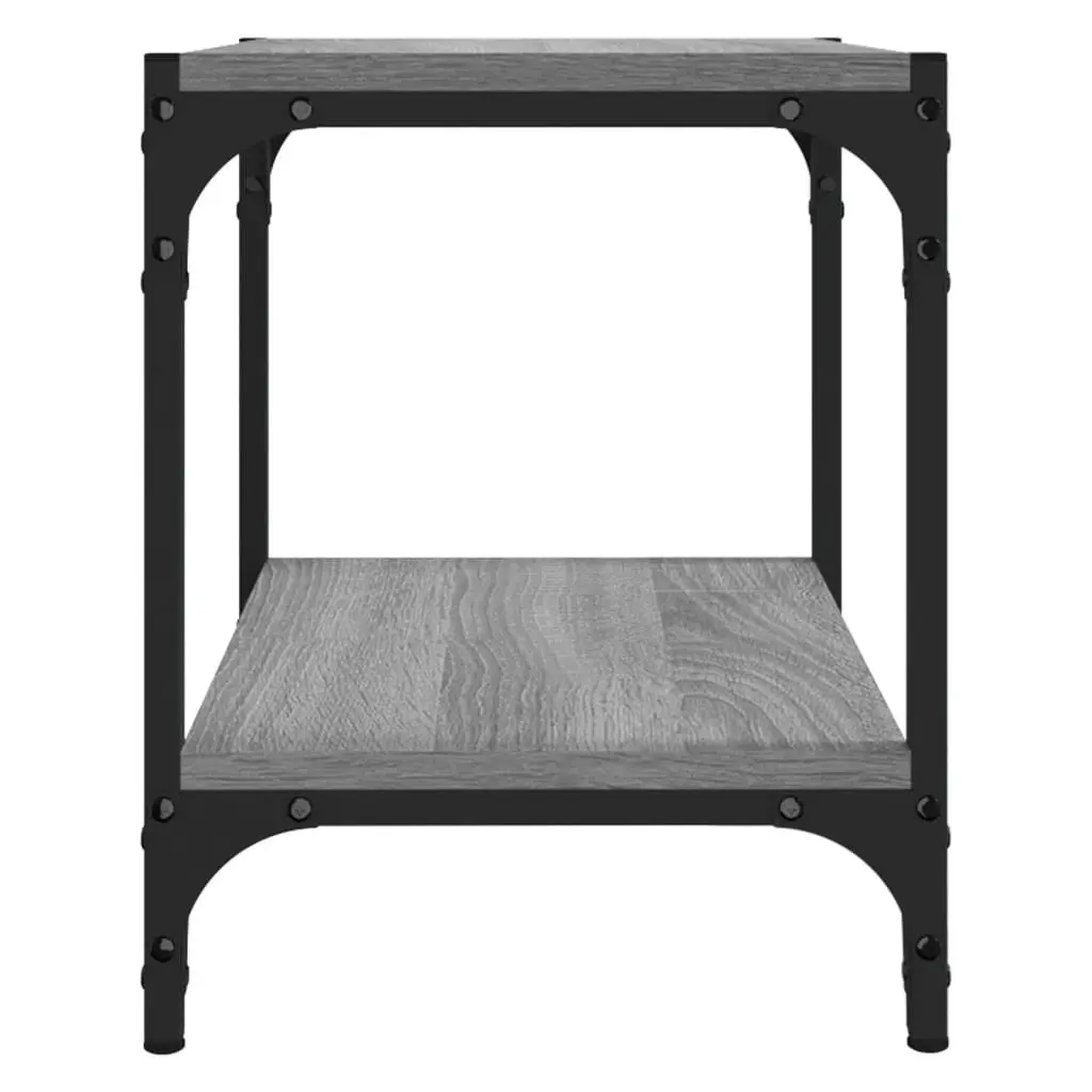 TV Cabinet Industrial Style Grey 40x33x41cm Engineered Wood Steel