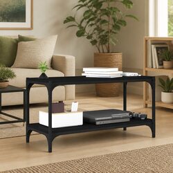 Black TV Cabinet 80x33x41 cm for Cozy Living Spaces