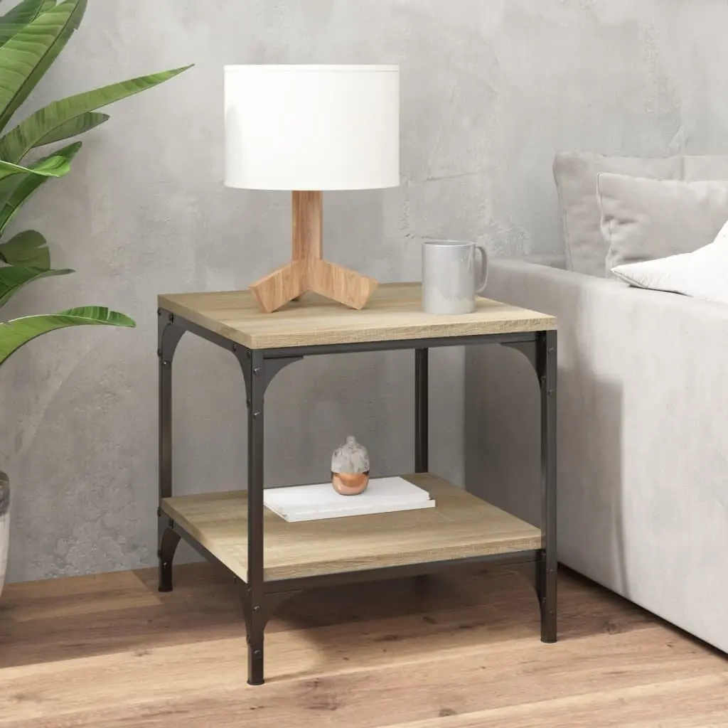 Side Tables Brown 40x40x40 cm Engineered Wood Storage 2 pcs Accent Furniture