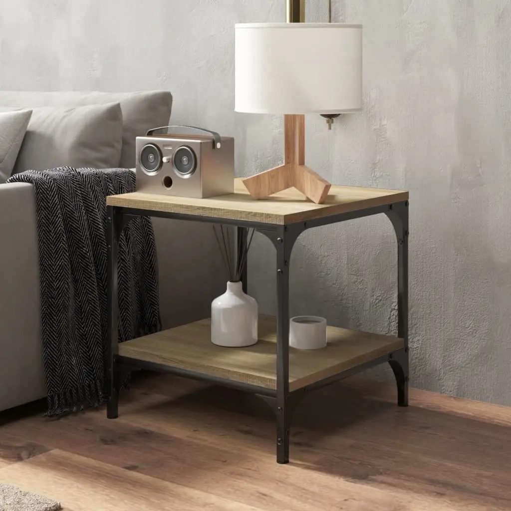 Side Tables Brown 40x40x40 cm Engineered Wood Storage 2 pcs Accent Furniture