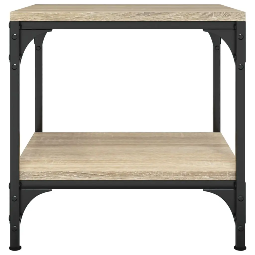 Side Tables Brown 40x40x40 cm Engineered Wood Storage 2 pcs Accent Furniture