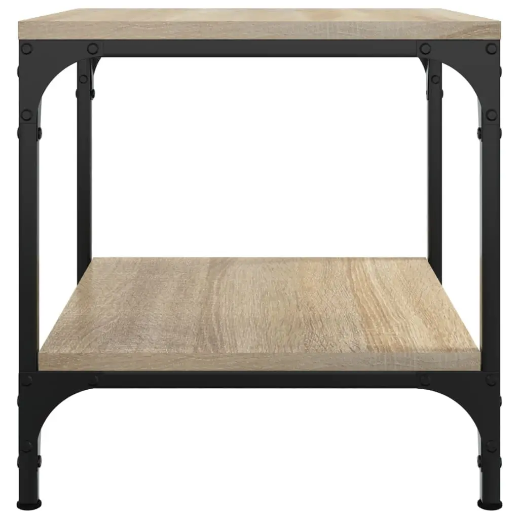 Side Tables Brown 40x40x40 cm Engineered Wood Storage 2 pcs Accent Furniture