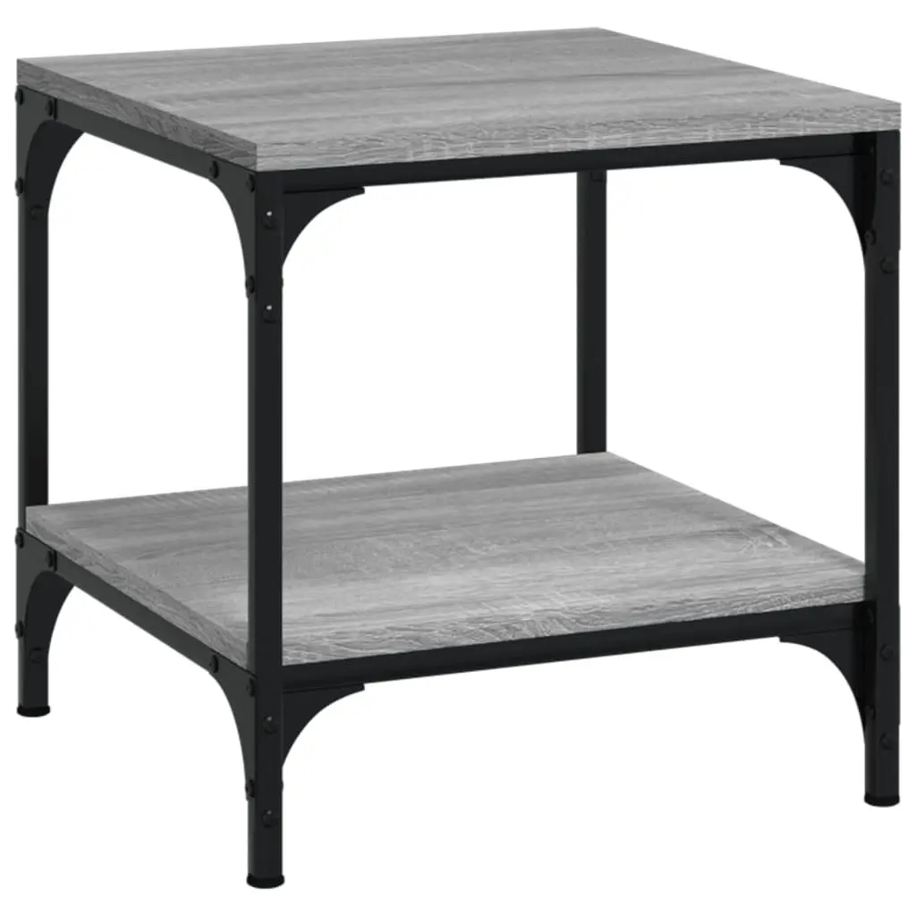 Side Tables Set of 2 Grey Sonoma Engineered Wood Industrial Accent