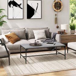 Grey Sonoma Industrial Coffee Table 100x50x35cm