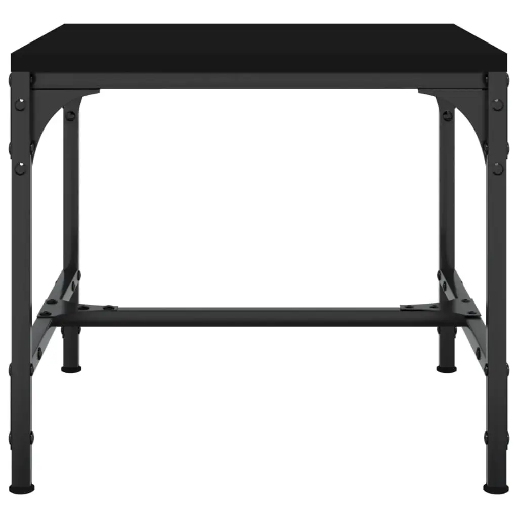 Black Side Tables 2 pcs 40x40x35 cm Set
