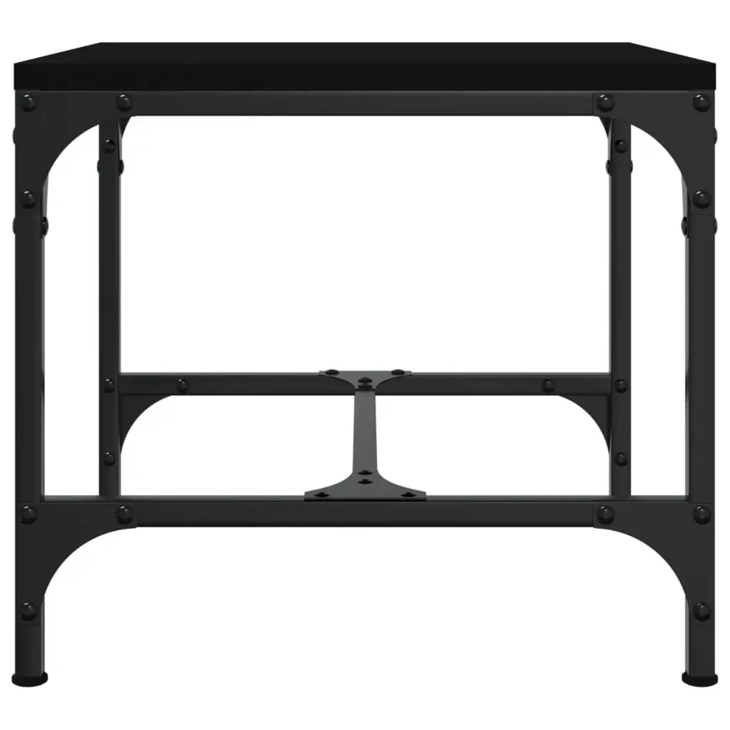 Black Side Tables 2 pcs 40x40x35 cm Set