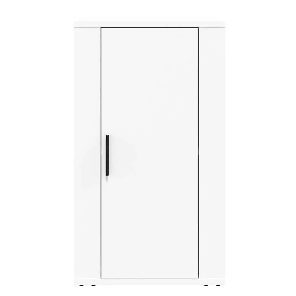 White Engineered Wood Sideboard Cabinet Storage Cupboard 40x33x70cm