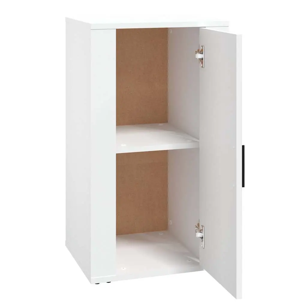 White Engineered Wood Sideboard Cabinet Storage Cupboard 40x33x70cm