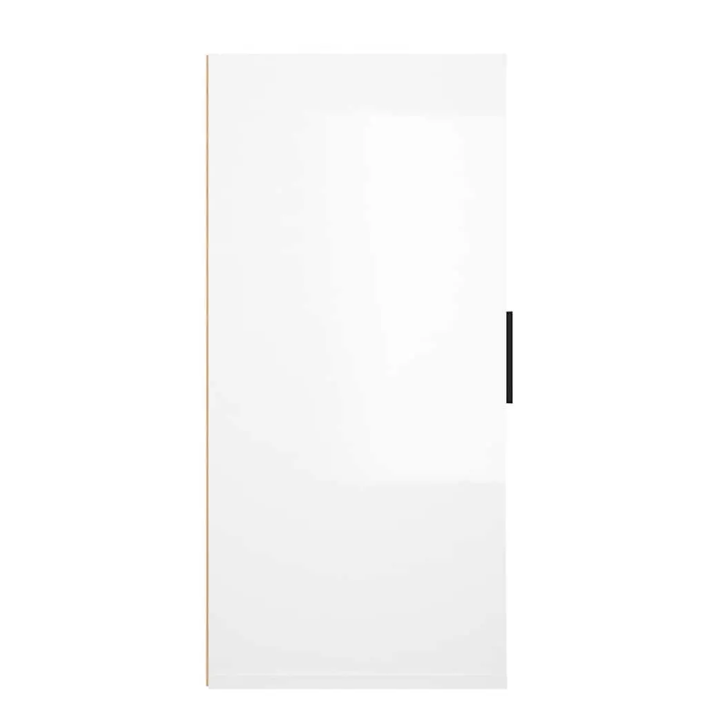 White High Gloss Sideboard Storage Cabinet Engineered Wood