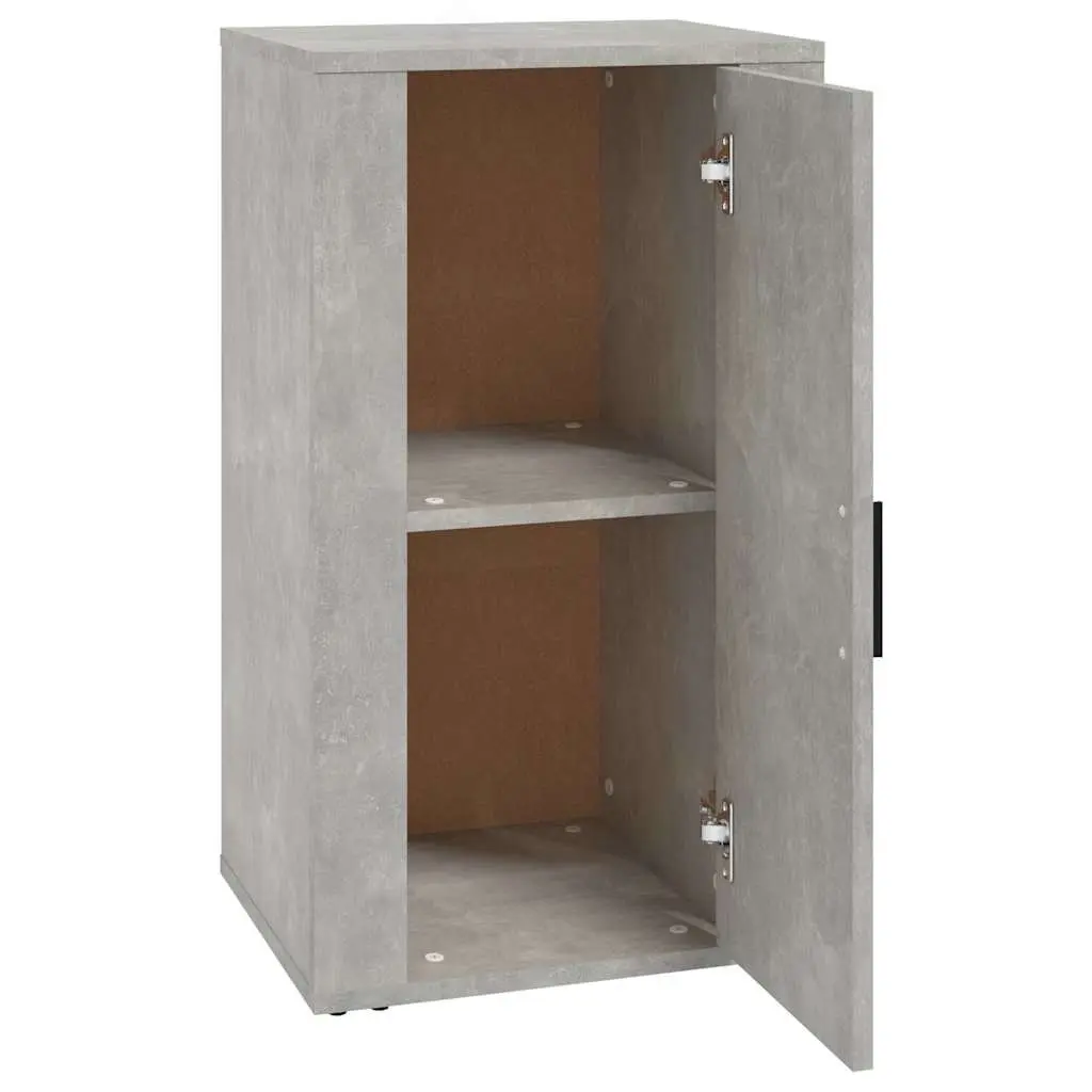 Storage Cabinet Grey Engineered Wood Furniture with Door Compartment 40x33x70cm
