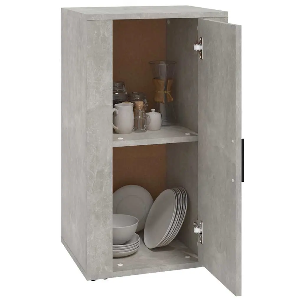 Storage Cabinet Grey Engineered Wood Furniture with Door Compartment 40x33x70cm