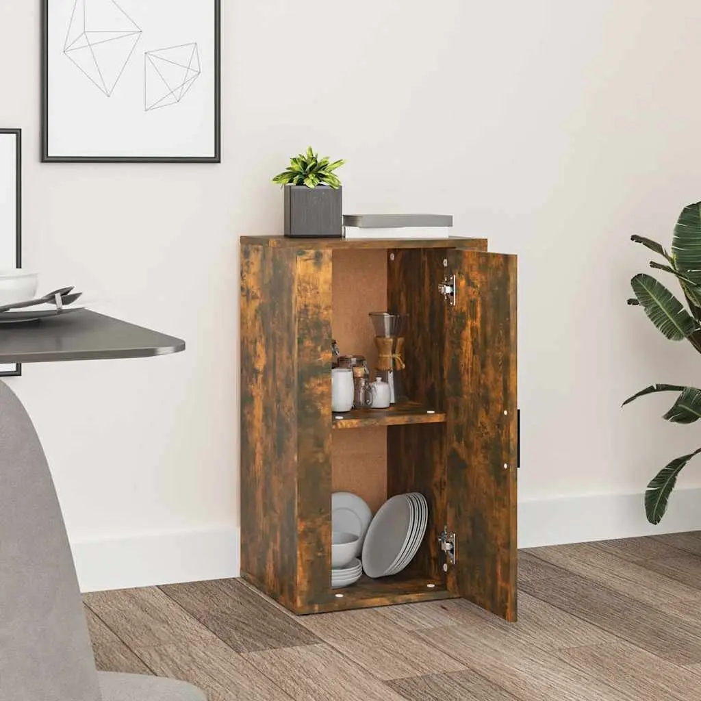 Sideboard Storage Cabinet Brown Engineered Wood 40W x 33D x 70H cm
