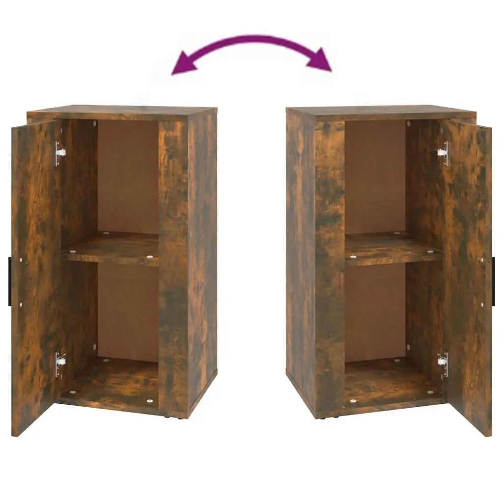 Sideboard Storage Cabinet Brown Engineered Wood 40W x 33D x 70H cm