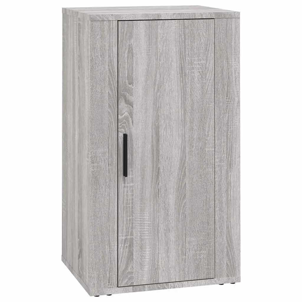 Engineered Wood Storage Cabinet Grey Sideboard 40x33x70cm
