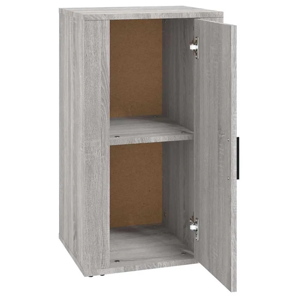 Engineered Wood Storage Cabinet Grey Sideboard 40x33x70cm