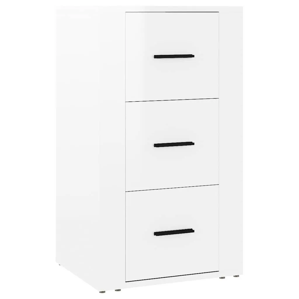 White High Gloss Sideboard Cabinet 40x33x70cm