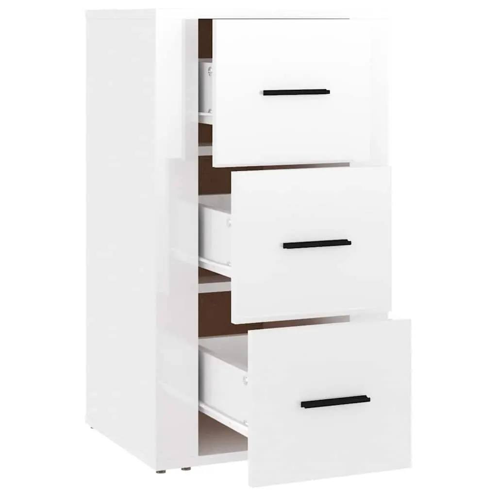 White High Gloss Sideboard Cabinet 40x33x70cm