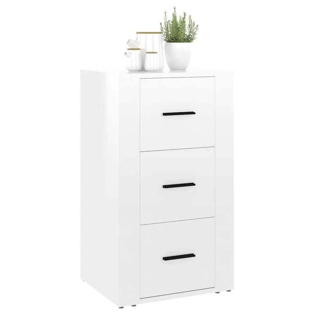 White High Gloss Sideboard Cabinet 40x33x70cm