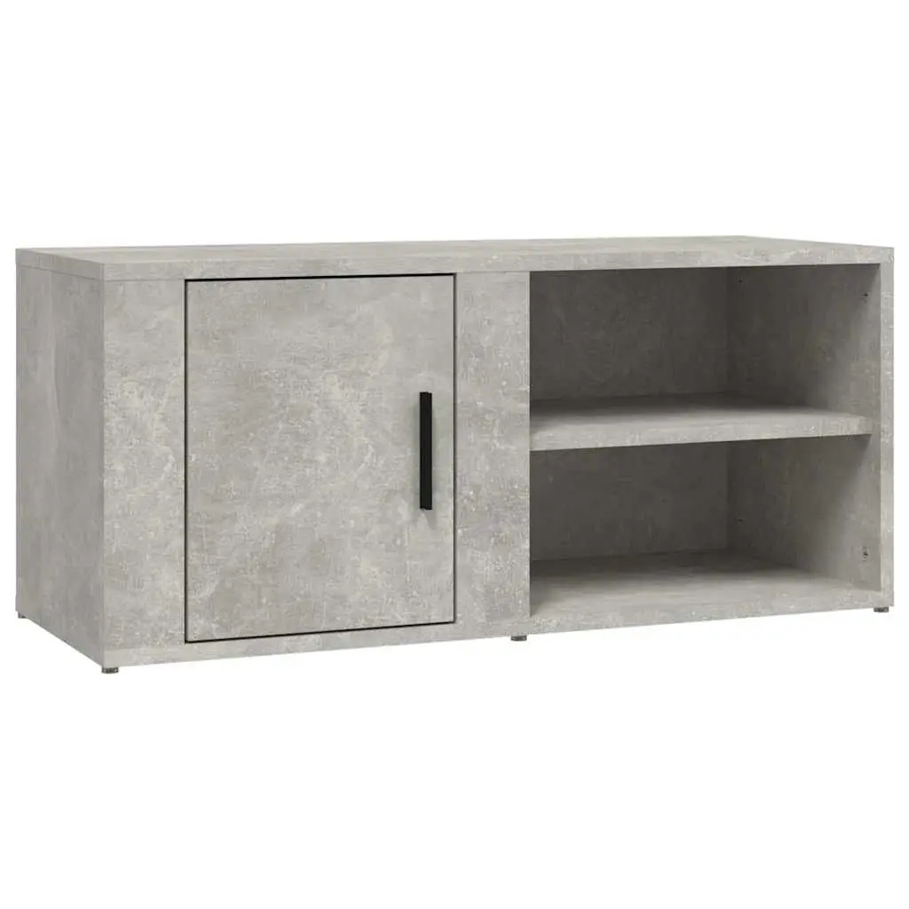 Grey TV Cabinets Set of 2 for Media Storage