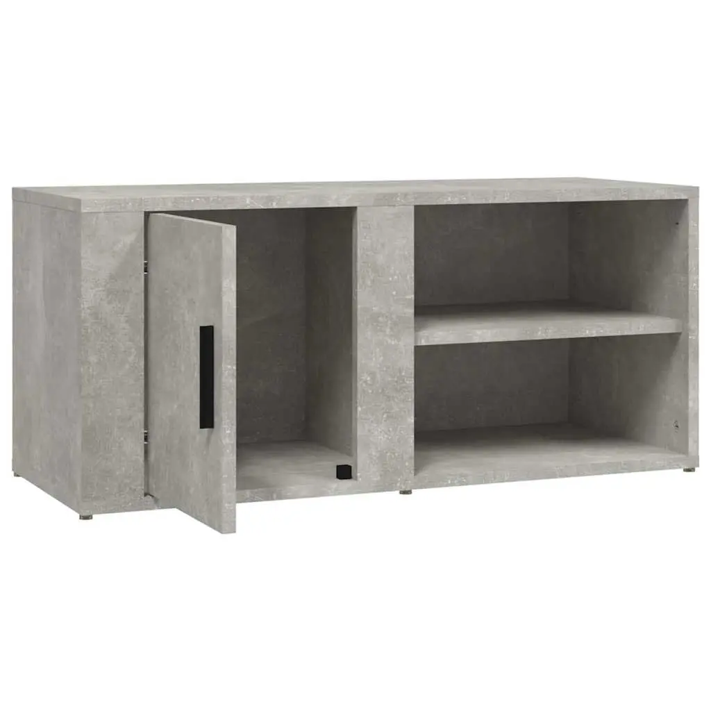 Grey TV Cabinets Set of 2 for Media Storage
