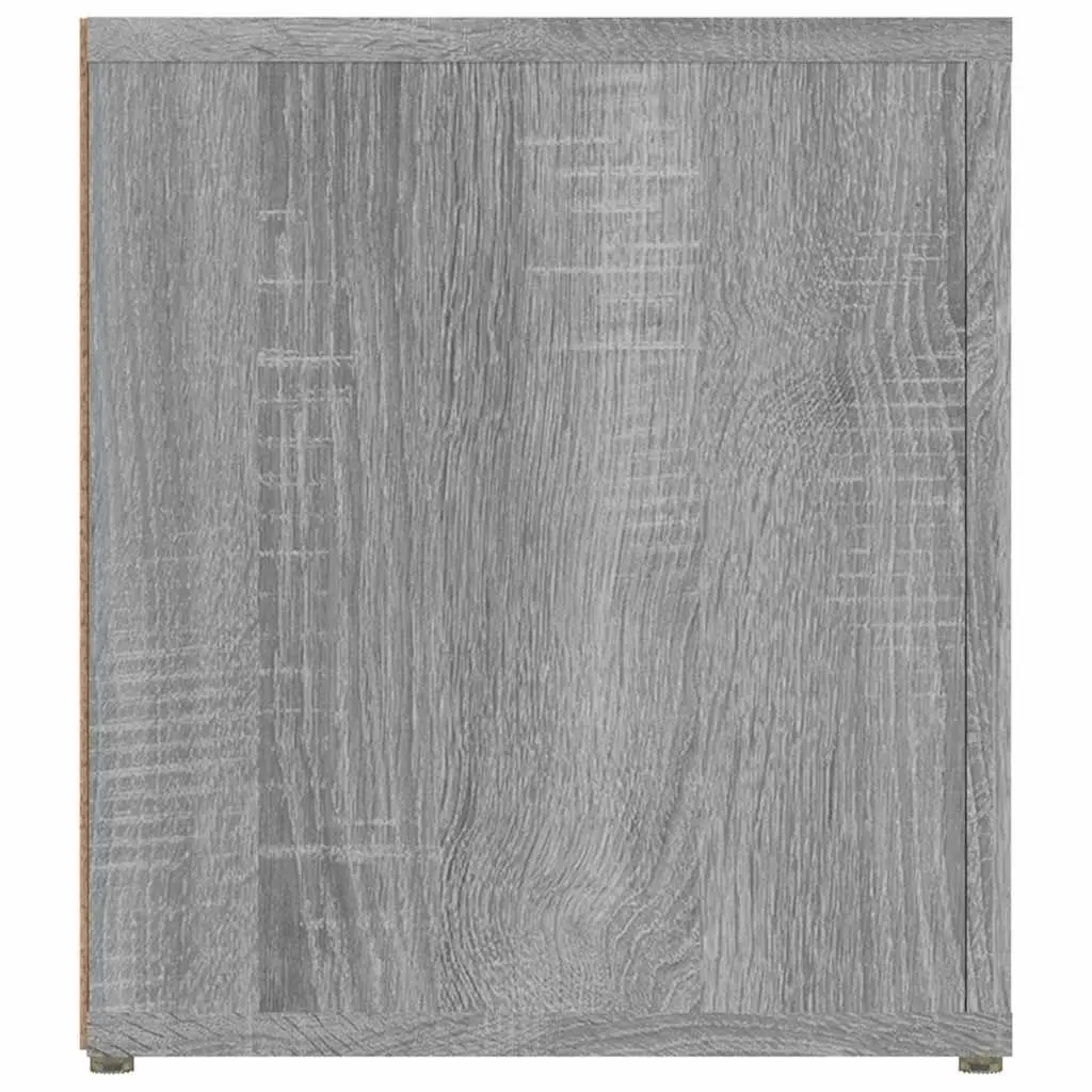TV Cabinets Grey Sonoma 2 Piece Media Storage Unit with Doors Compartments Engineered Wood
