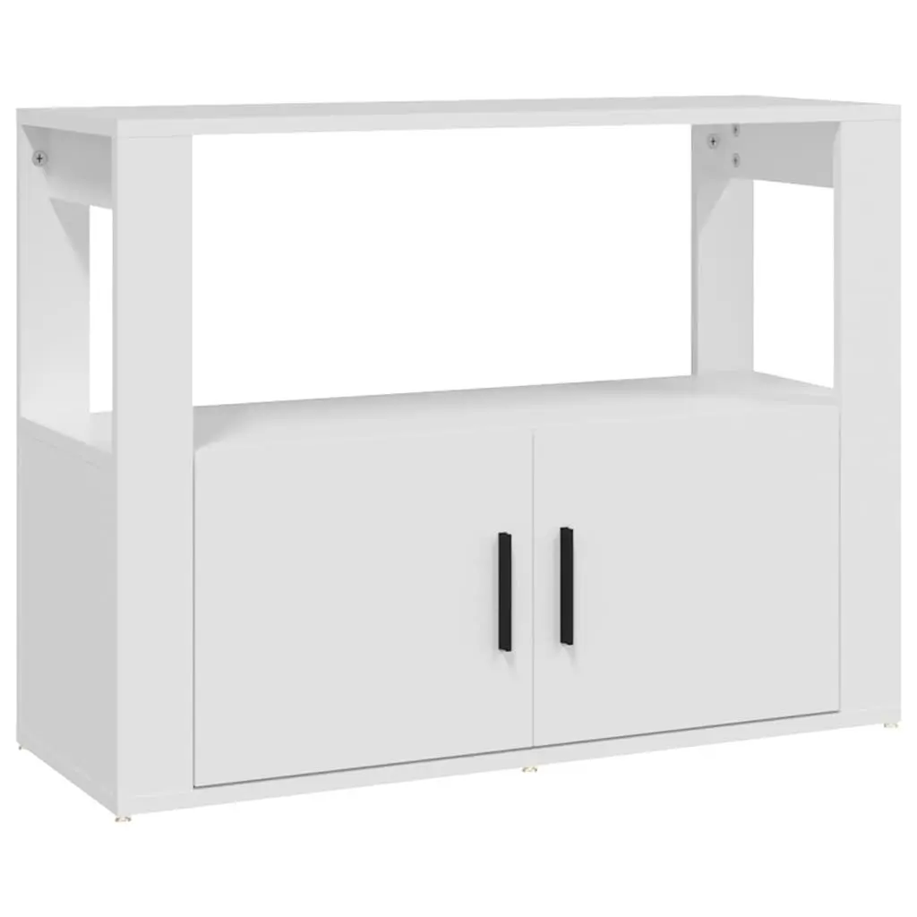 White Sideboard 80x30x60 cm Storage Cabinet