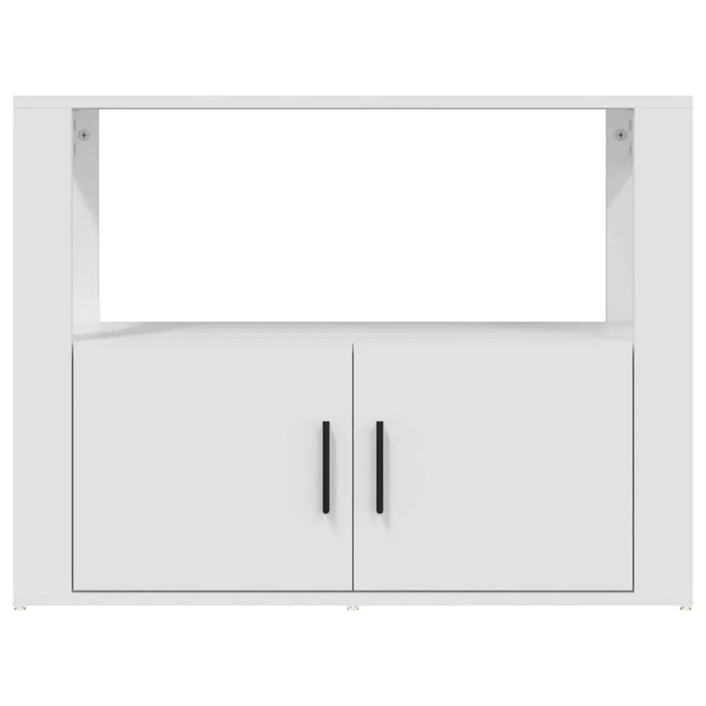 White Sideboard 80x30x60 cm Storage Cabinet