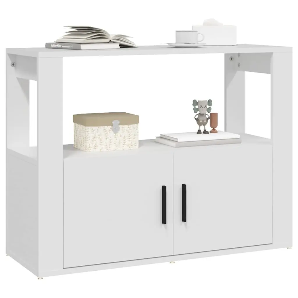 White Sideboard 80x30x60 cm Storage Cabinet