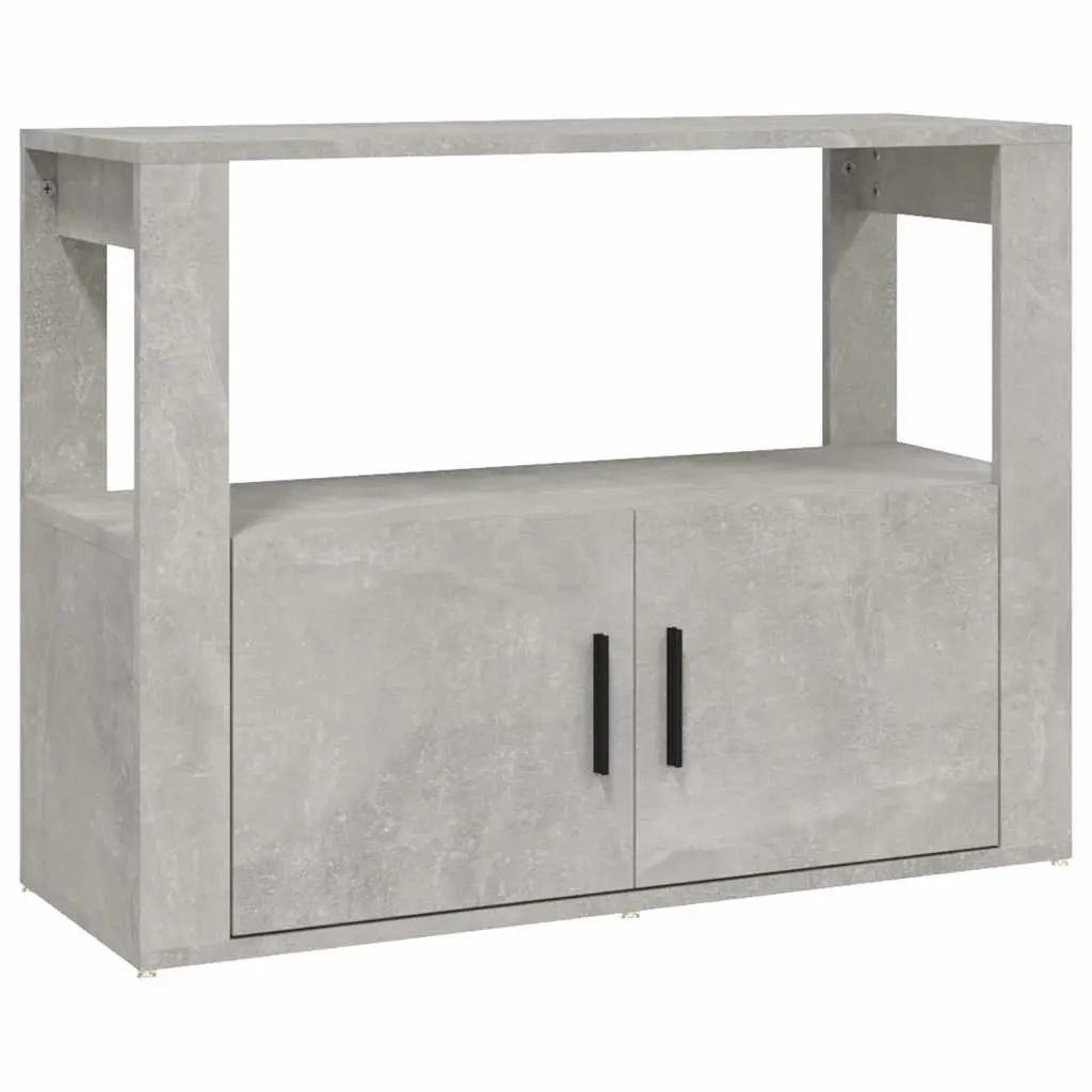 Grey Engineered Wood Sideboard Storage Cabinet