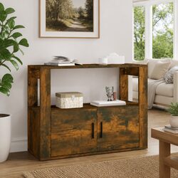 Elegant Smoked Oak Sideboard Cabinet for Your Living Room