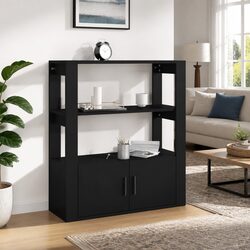 Elegant Black Sideboard for Organized Living Spaces