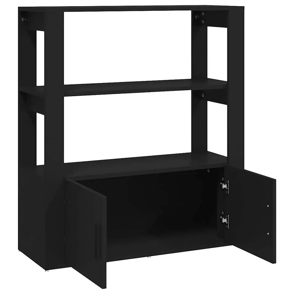 Black Sideboard for Organized Living Spaces